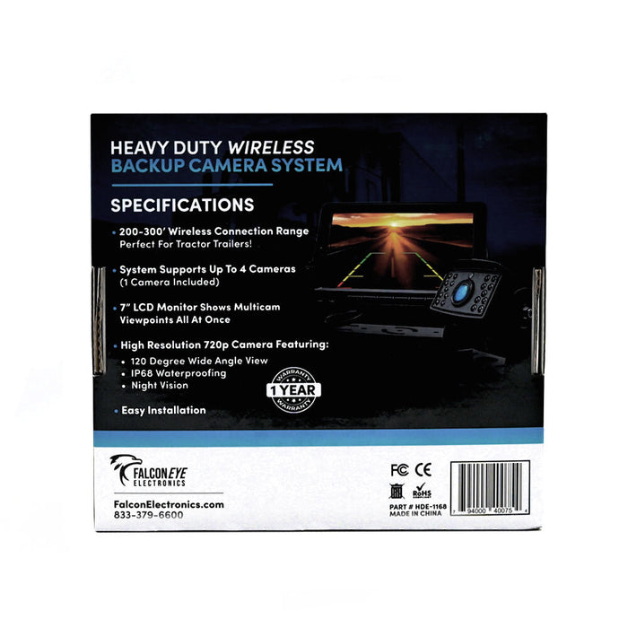 Wireless Backup Camera only! Works with 7" Wireless Backup Cam System with 1-4 Wireless cameras