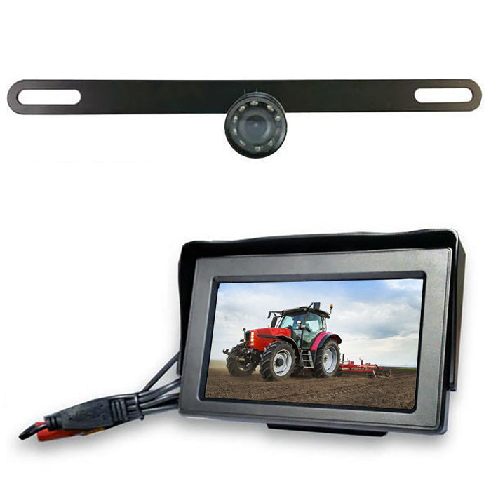 Wireless License Plate Camera with 4.3" LCD! Perfect for trucks, trailers, and more!