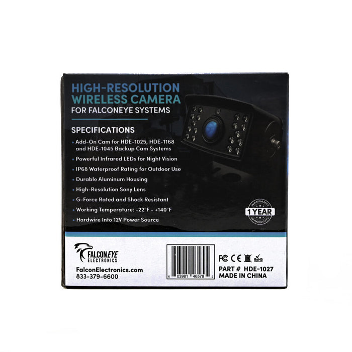 Wireless Backup Camera only! Works with 7" Wireless Backup Cam System with 1-4 Wireless cameras