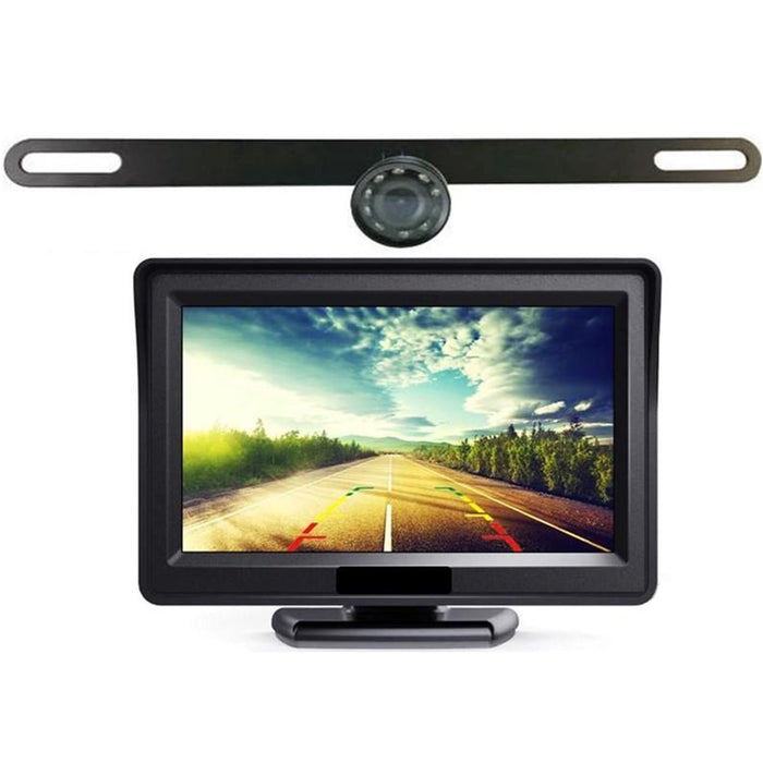 Wireless License Plate Camera with 4.3" LCD! Perfect for trucks, trailers, and more!