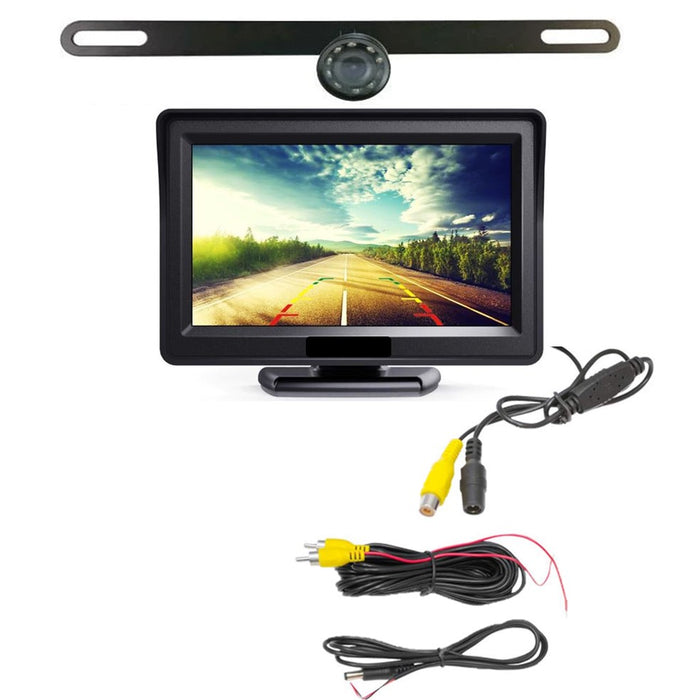 Wireless License Plate Camera with 4.3" LCD! Perfect for trucks, trailers, and more!